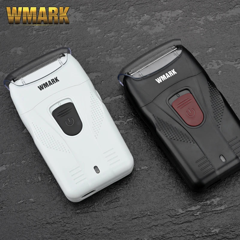 WMARK New NG-987 Barber Shaver Shaper Electric Shaver Beard USB Electric Razor For Oil Head Shaving Machine Push White