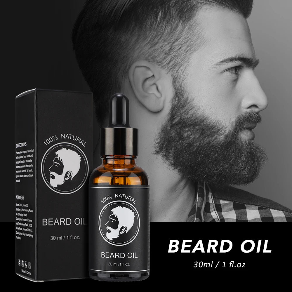 Moajaza Beard Hair Growth Essential Oil - Natural Organic Formula 30ml