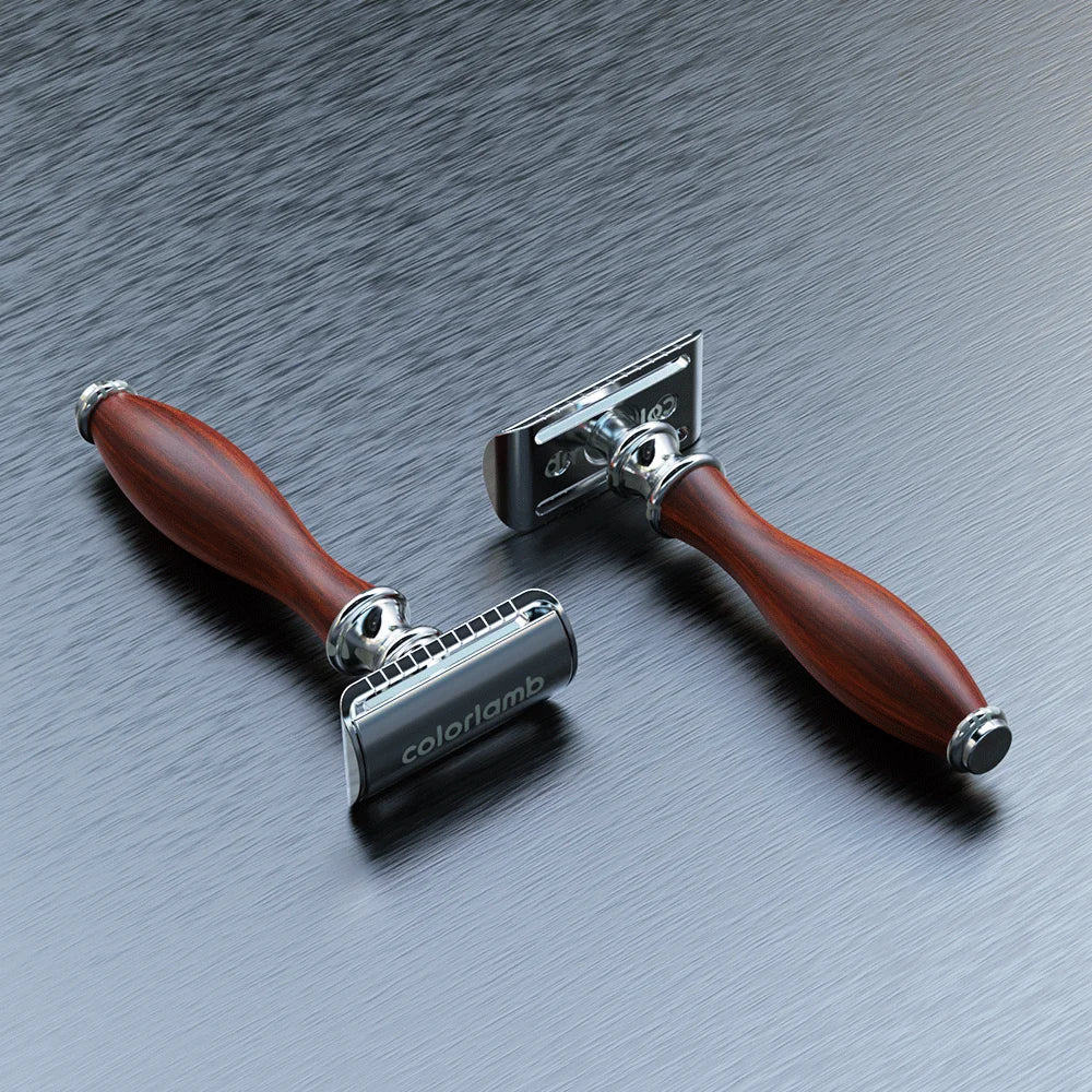 Wooden Handle Safety Razor