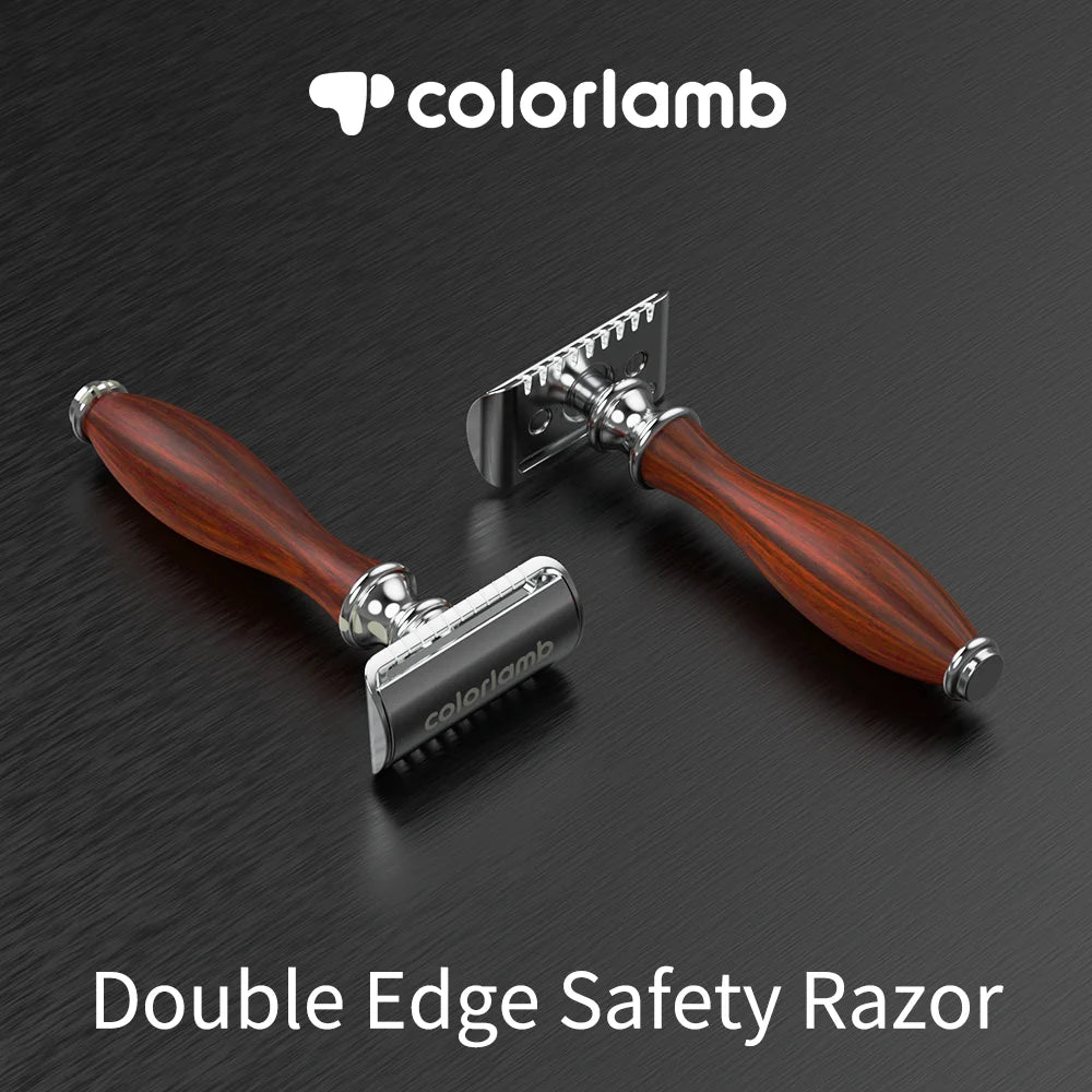 Wooden Handle Safety Razor
