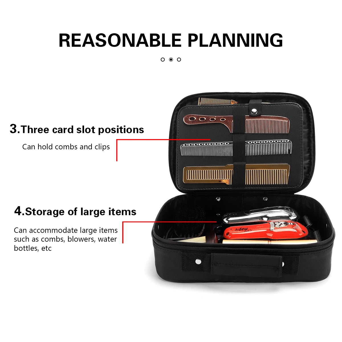 Black Barber Electric Clipper Bag