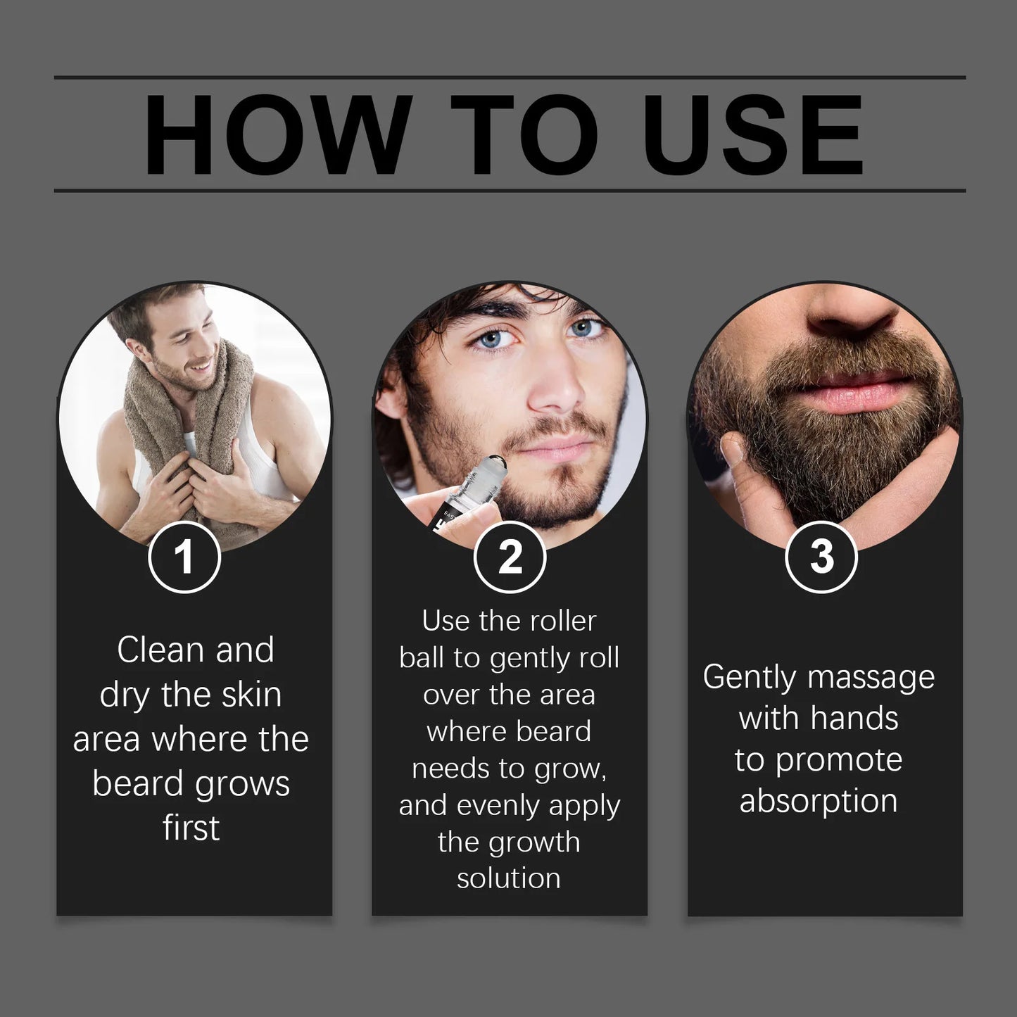 East Moon Ginger Mustache Growth Oil - Nourishing Treatment Serum 8ml