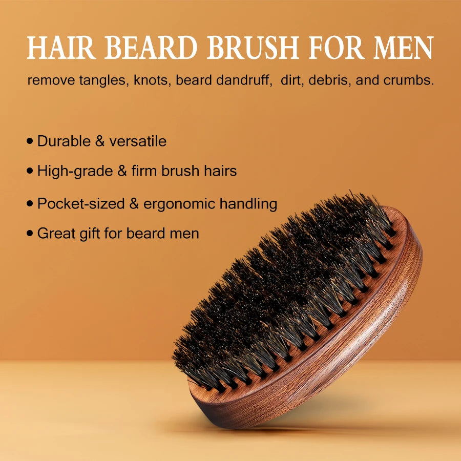 Beard Clean Moisturize Kit for Men Facial Hair Cleansing Shampoo Conditioner Grooming Spray Beard Oil Cream and Moustache Tools