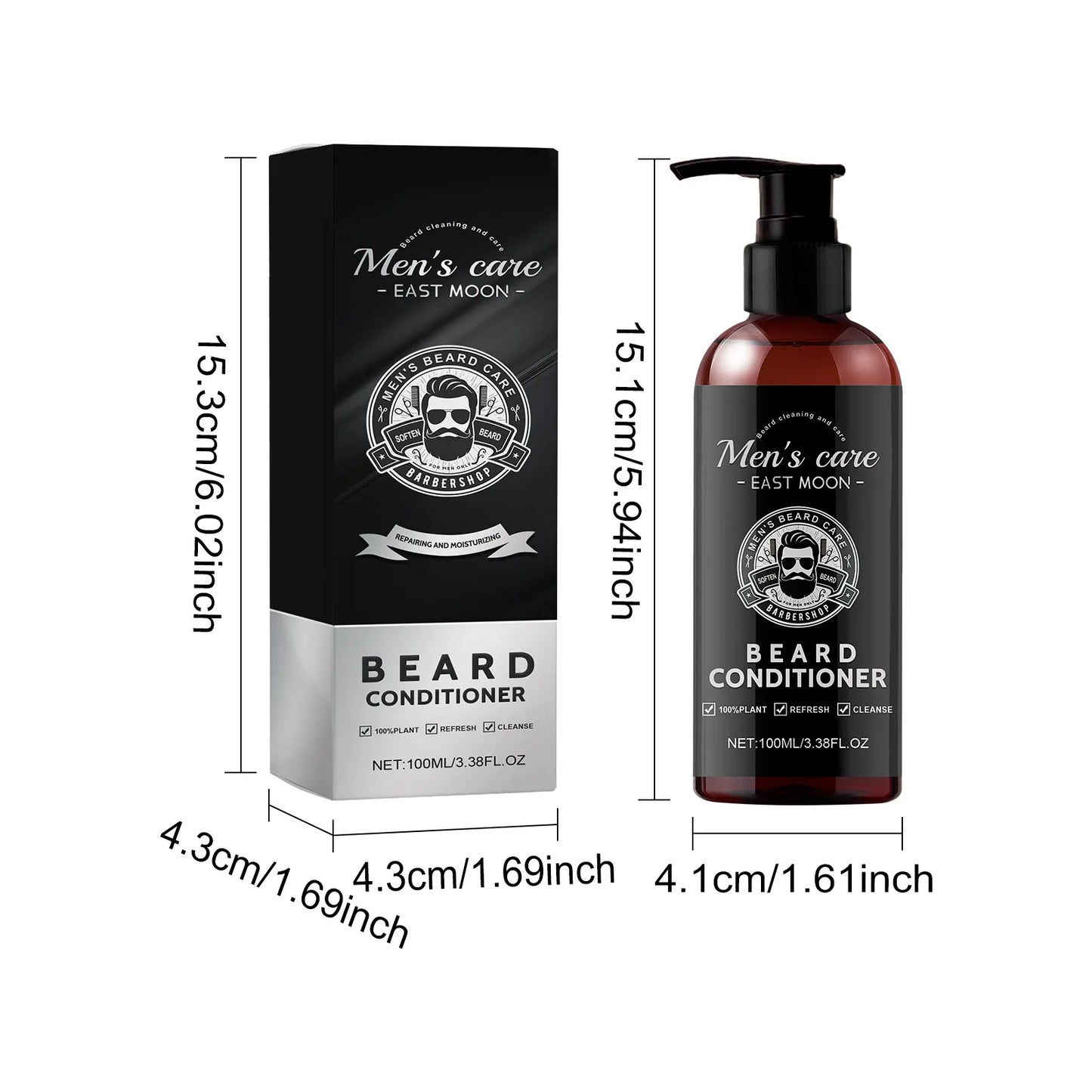 Men Beard Moisturizing Conditioner Improve Smooth Promote Growth Repair Shape Deeply Nourish Not Irritate Beard Care Conditioner