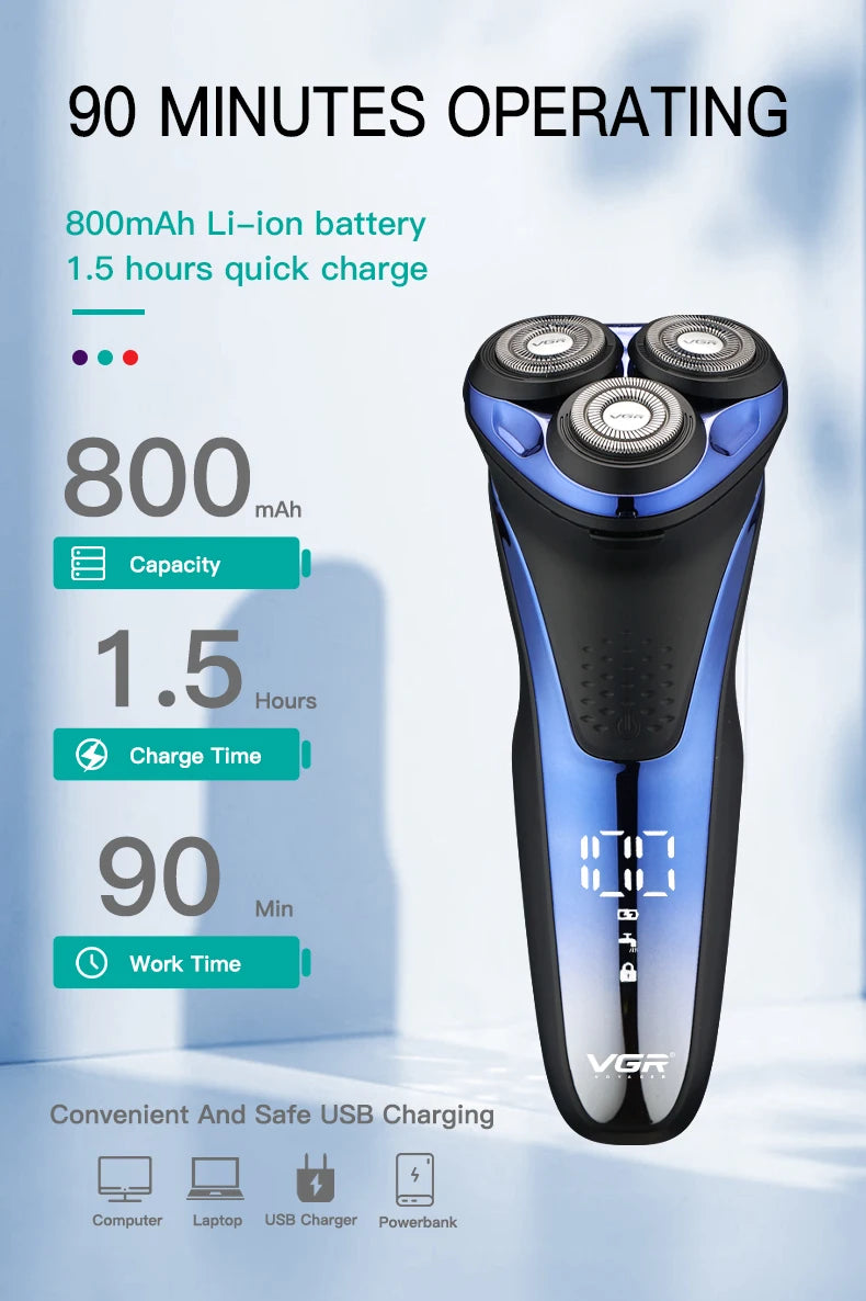 VGR Electric Shaver Professional Razor