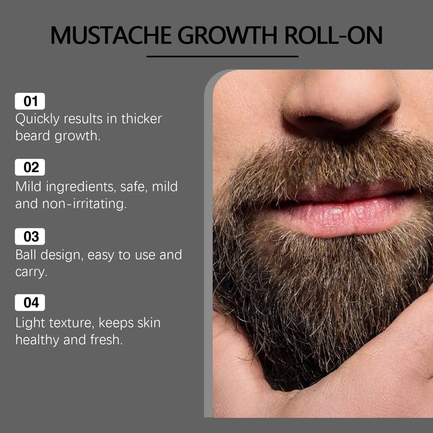 East Moon Ginger Mustache Growth Oil - Nourishing Treatment Serum 8ml