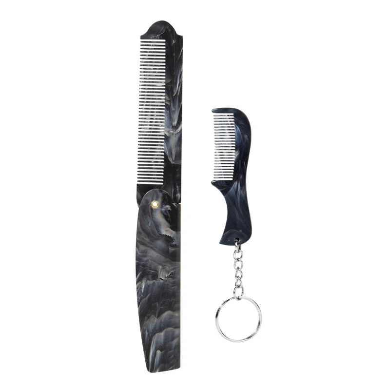 Plastic Foldable Beard Mustache Comb