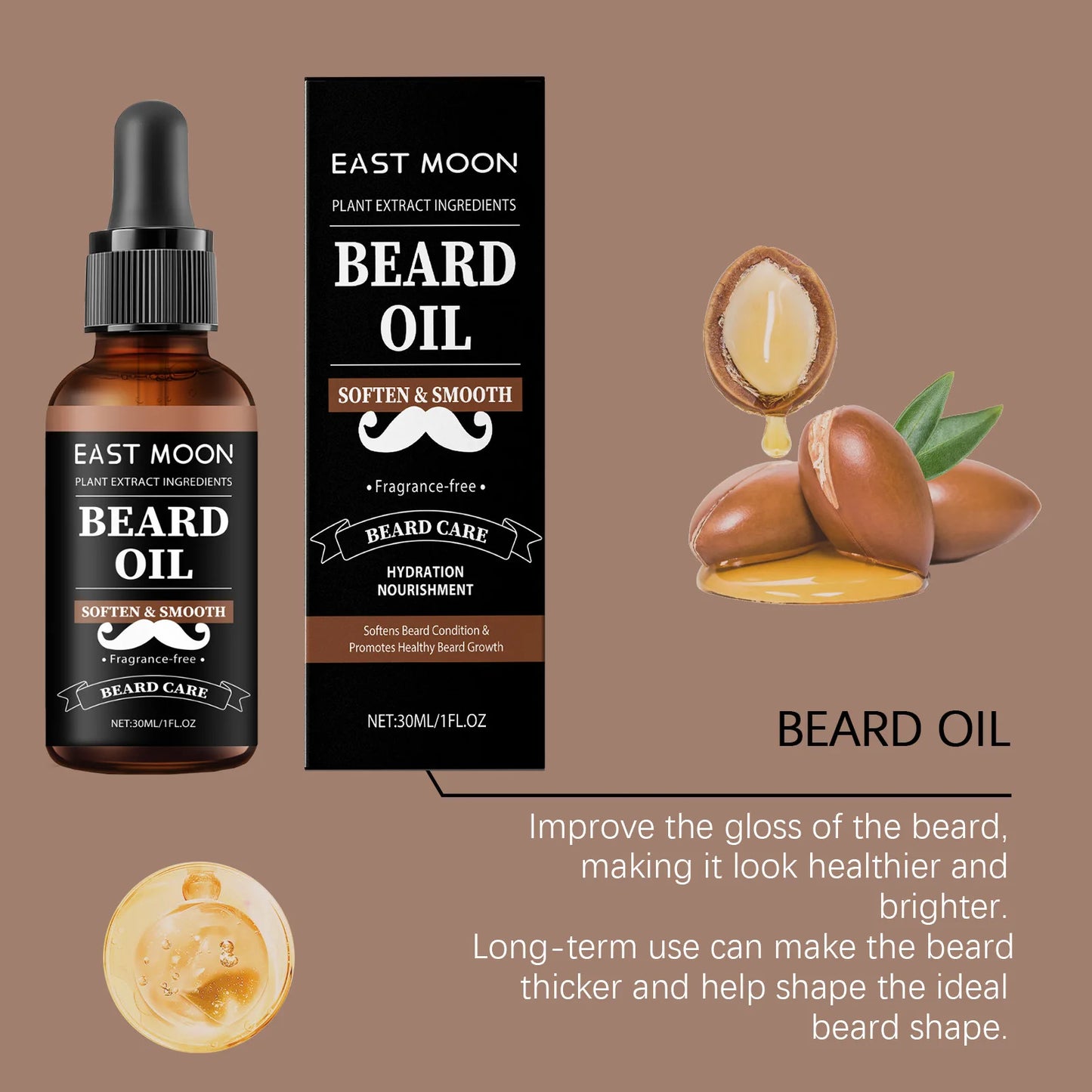 East Moon Men Beard Essential Oil