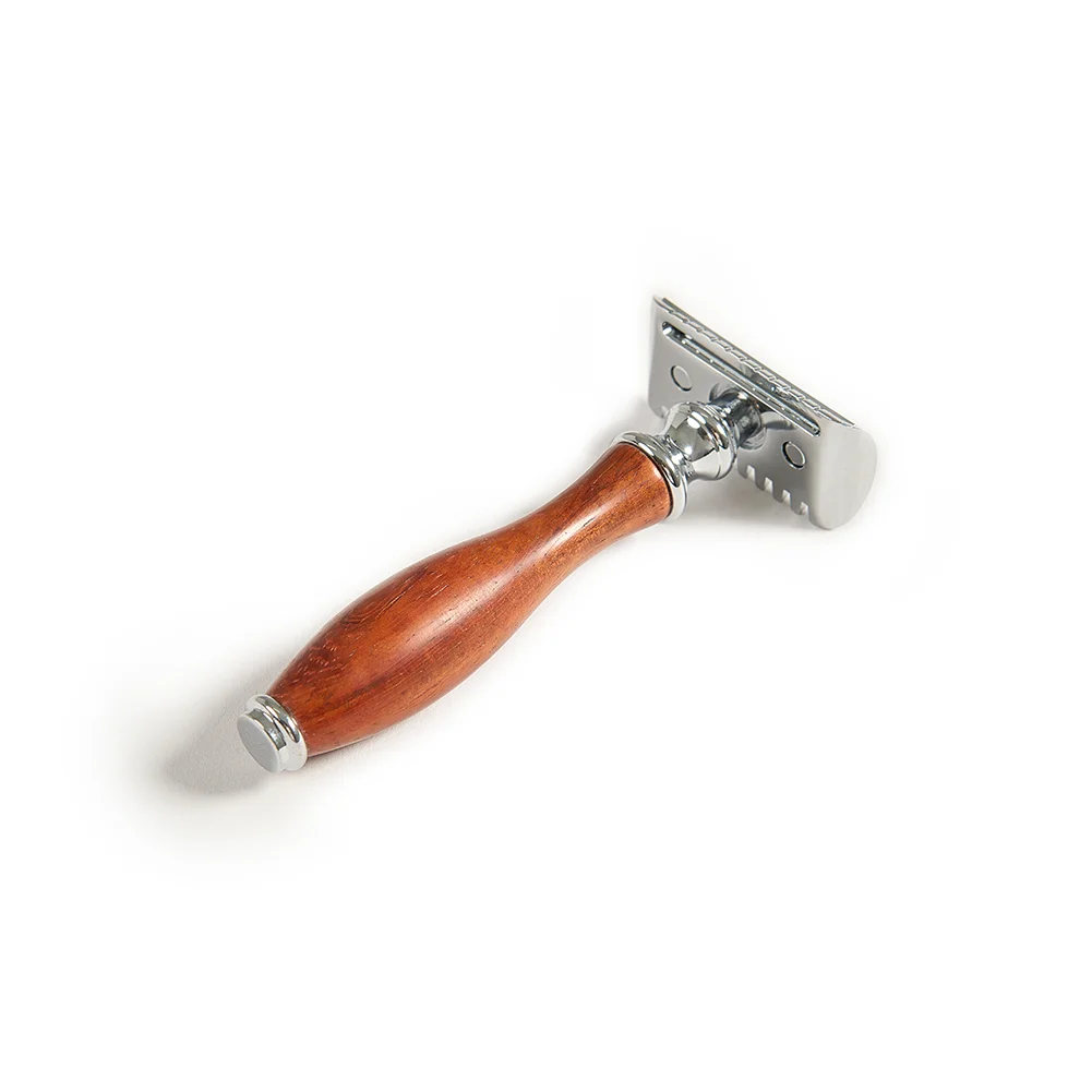 Wooden Handle Safety Razor