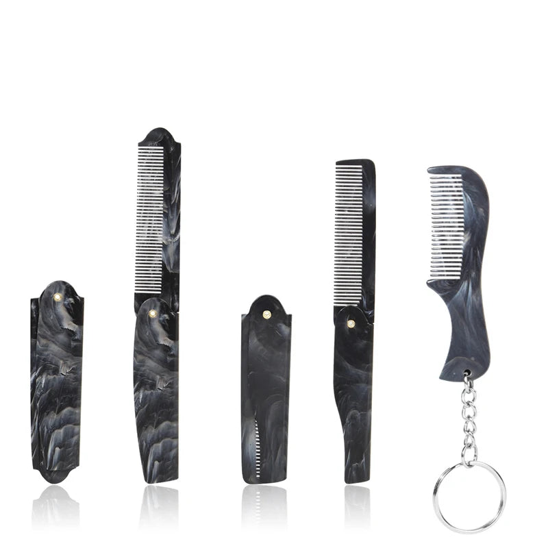 Plastic Foldable Beard Mustache Comb