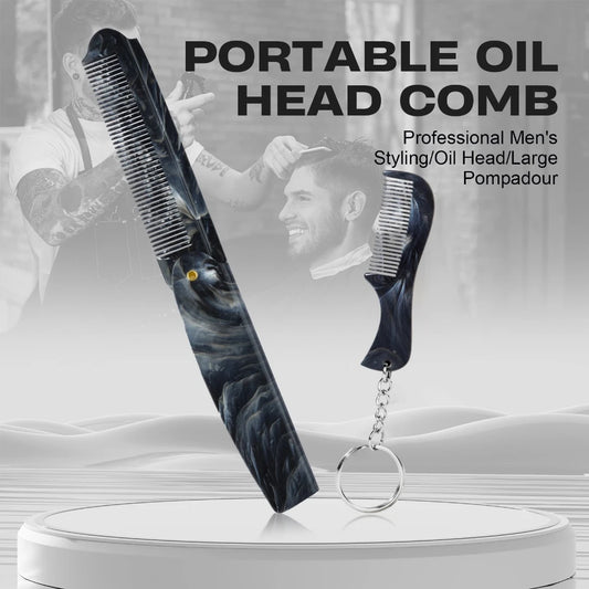 Plastic Foldable Beard Mustache Comb