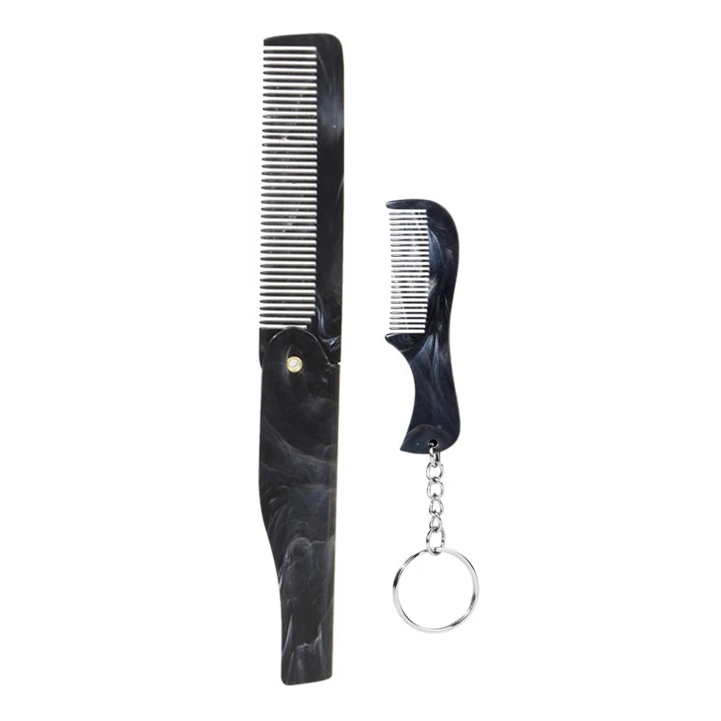 Plastic Foldable Beard Mustache Comb