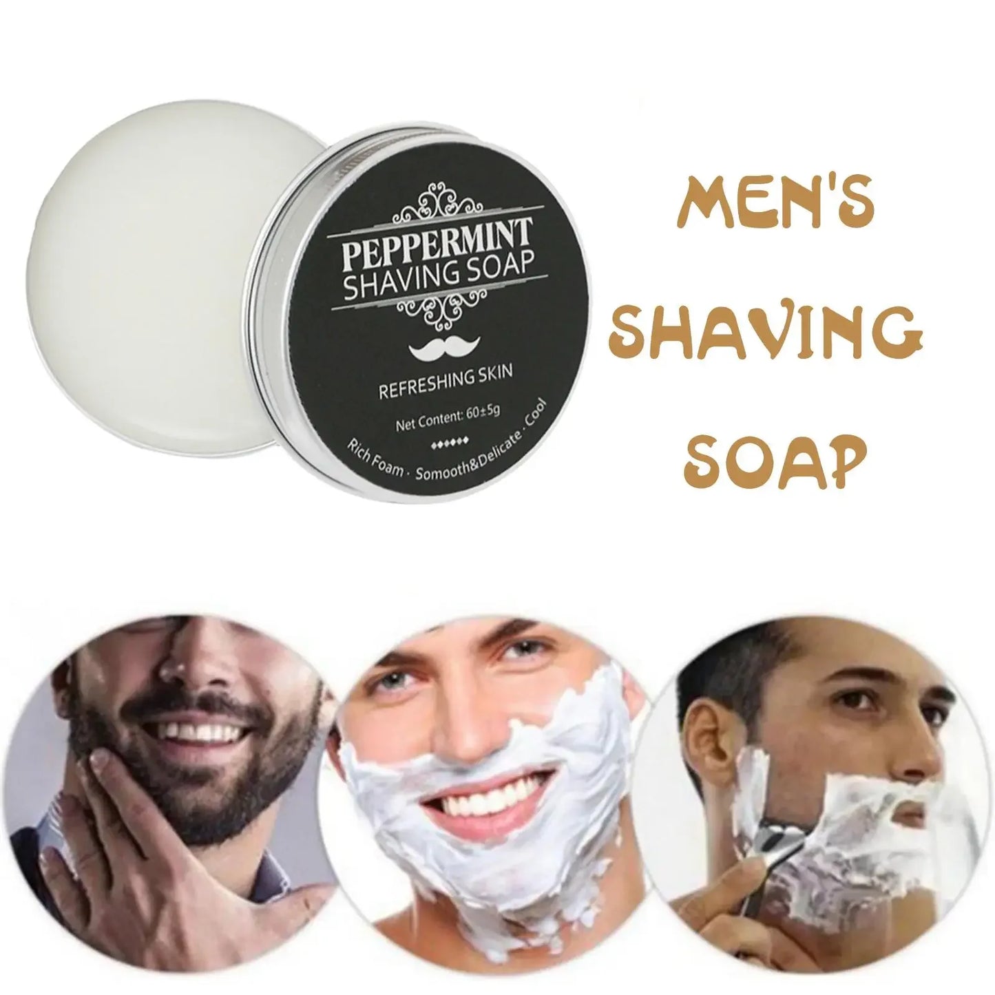 Peppermint Shaving Soap - Handmade Organic Bar