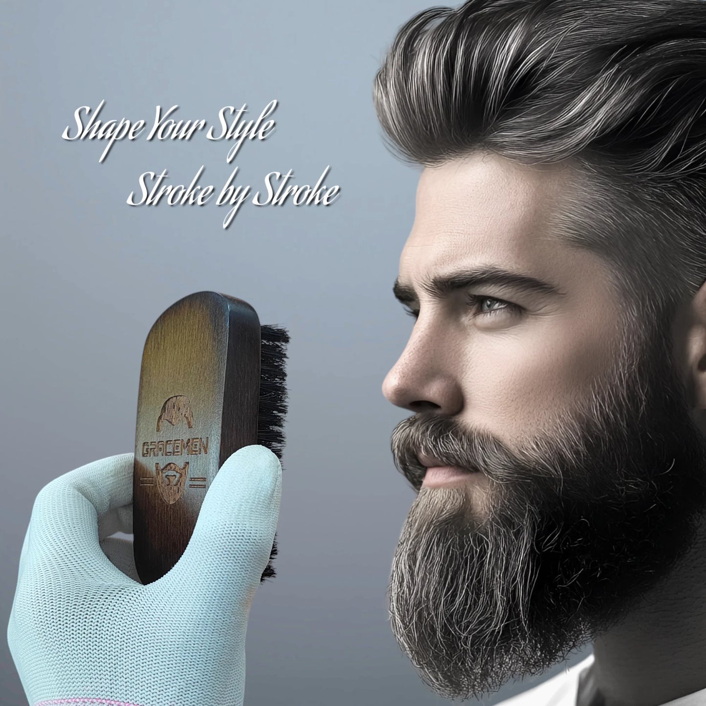 Gracemen Retro Beard Brush