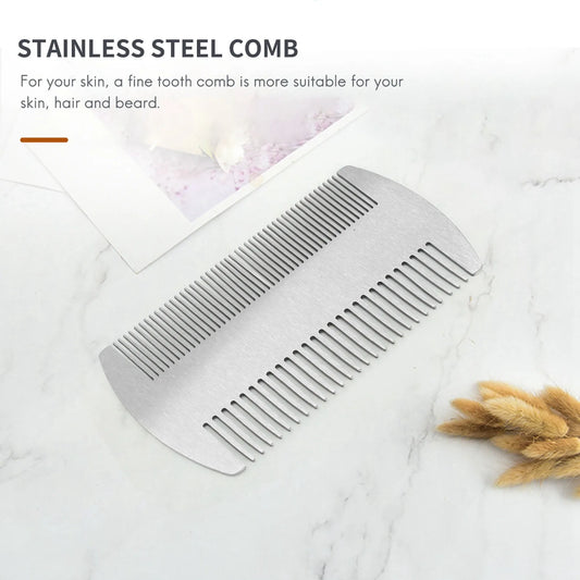 Dual Action Stainless Steel Comb
