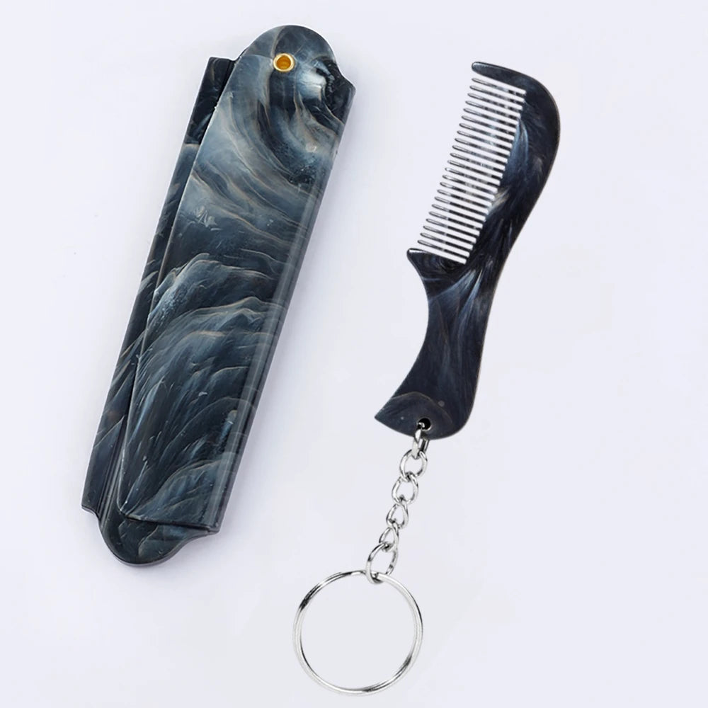 Plastic Foldable Beard Mustache Comb