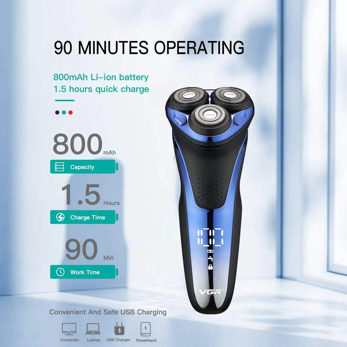 VGR Electric Shaver Professional Razor