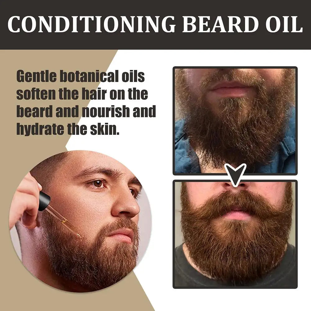 East Moon Premium Beard Growth Oil - 30ml Natural Grooming Serum
