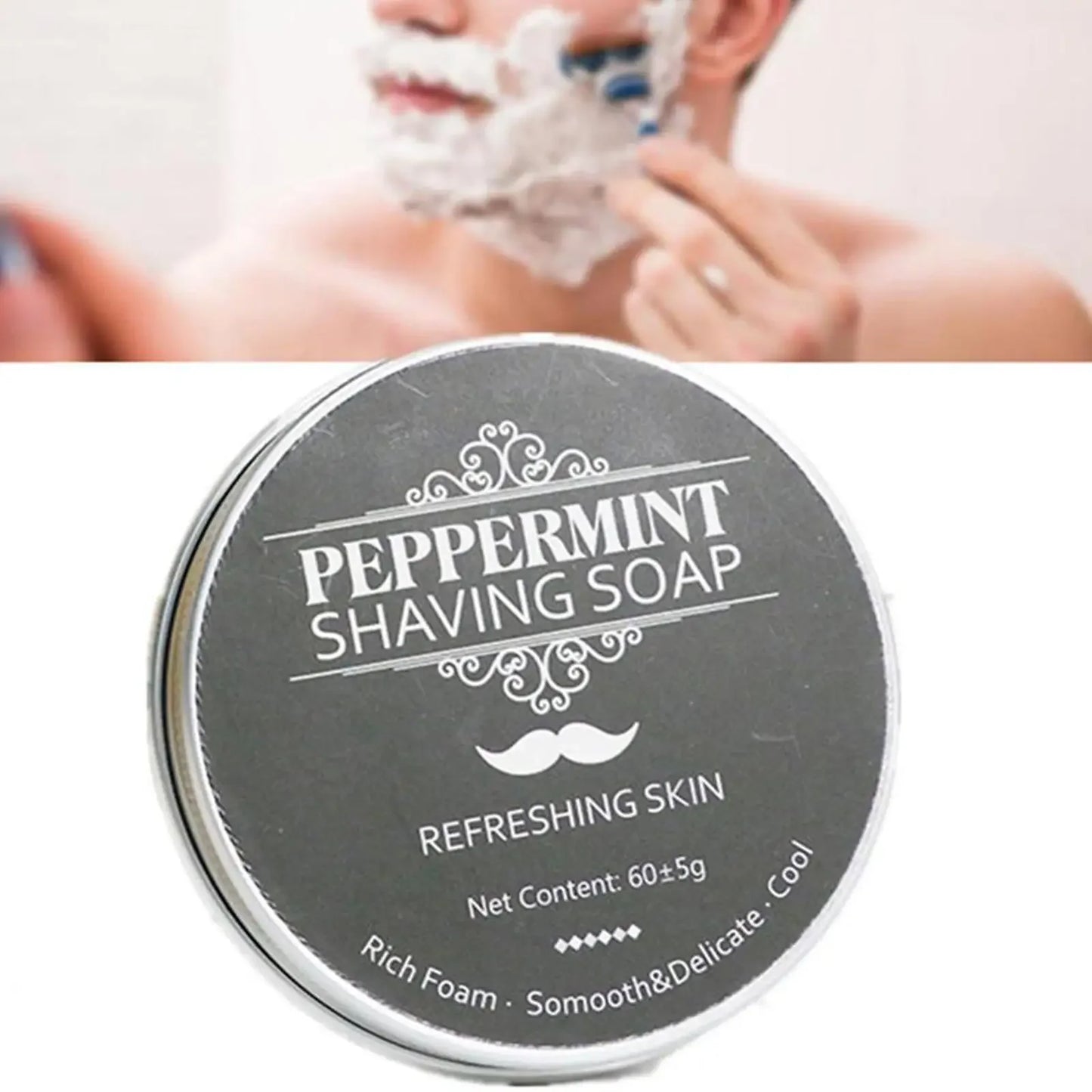 Peppermint Shaving Soap - Handmade Organic Bar