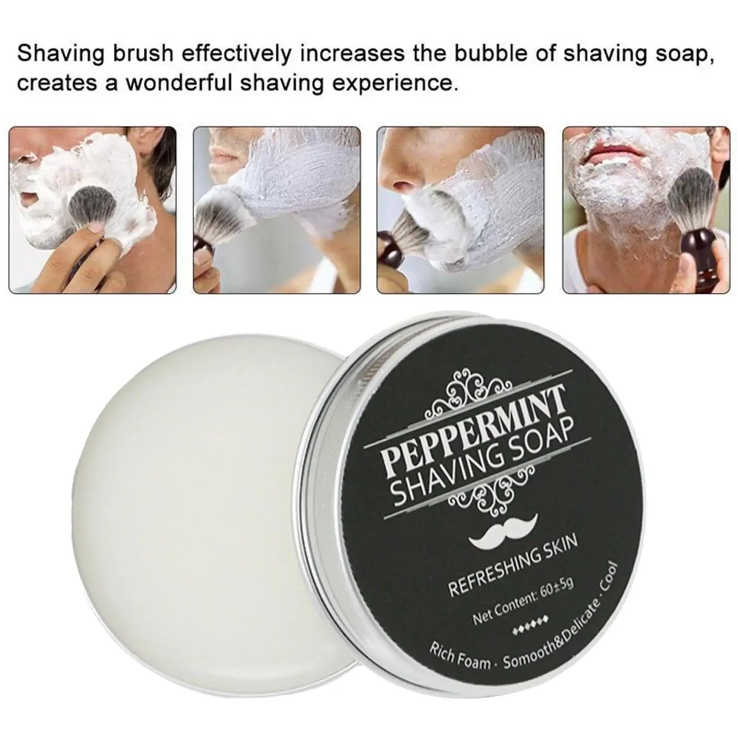 Peppermint Shaving Soap - Handmade Organic Bar