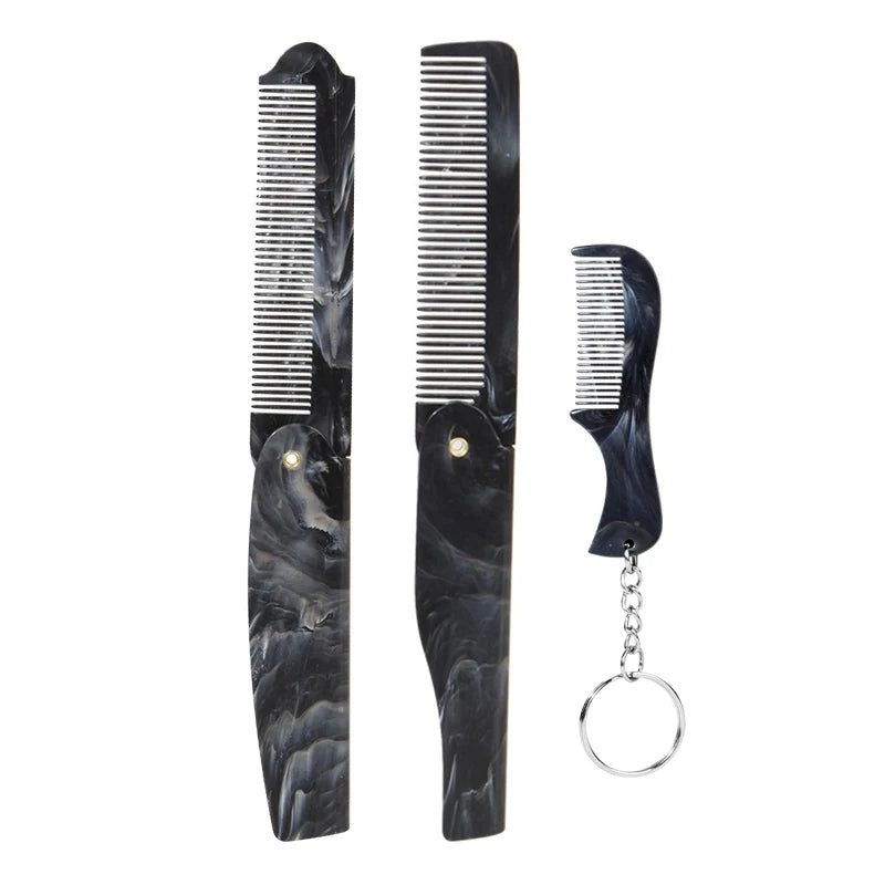 Plastic Foldable Beard Mustache Comb