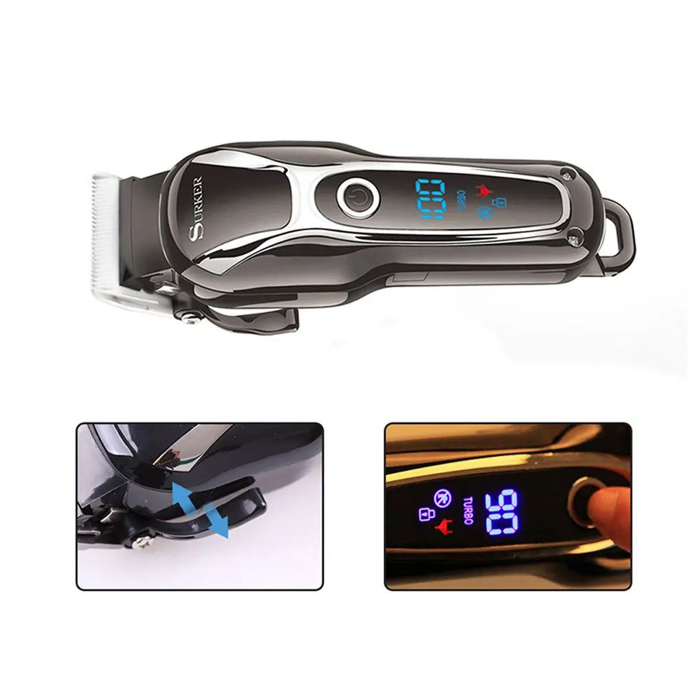 Surker LCD Electric Hair Trimmer
