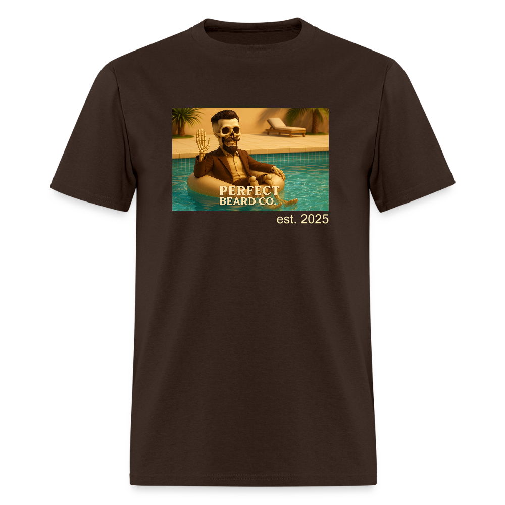 Lounging Johnny Men's T-Shirt - brown
