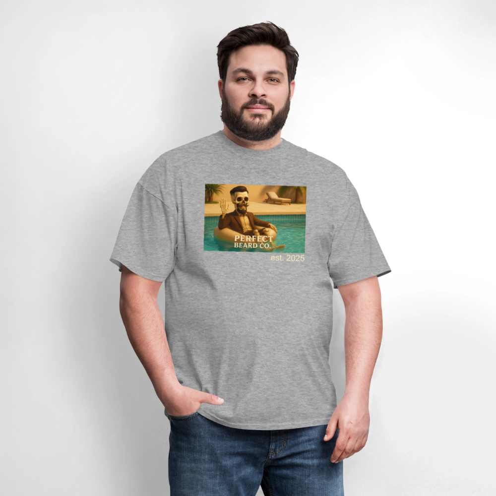 Lounging Johnny Men's T-Shirt - heather gray