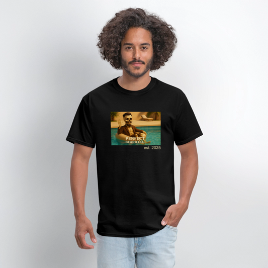 Lounging Johnny Men's T-Shirt - black