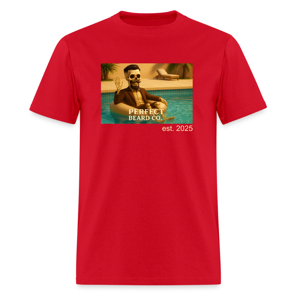 Lounging Johnny Men's T-Shirt - red