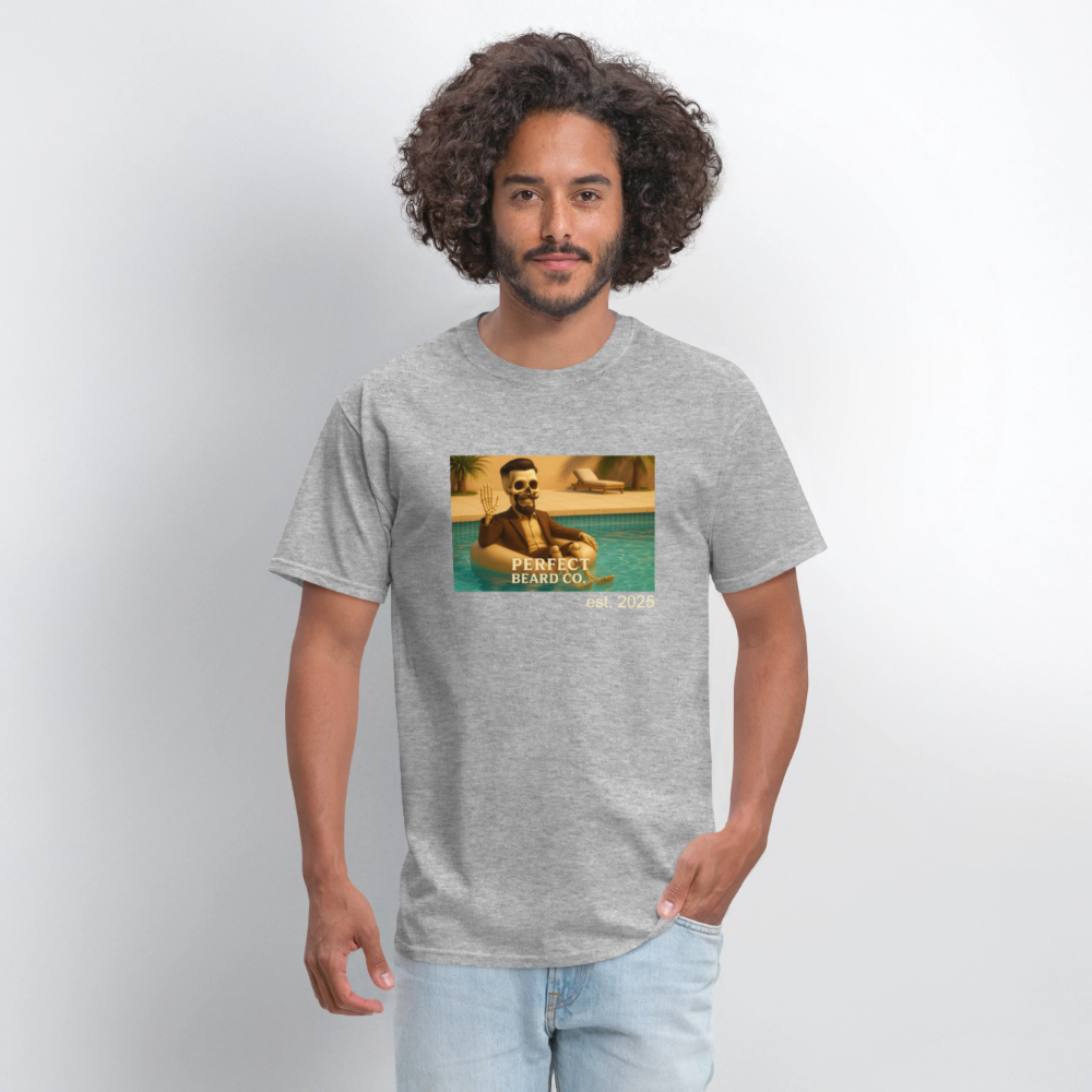 Lounging Johnny Men's T-Shirt - heather gray
