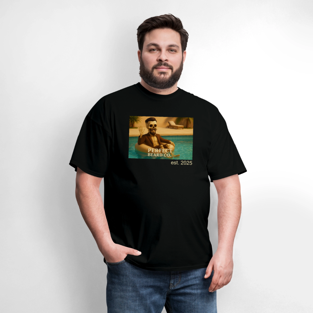 Lounging Johnny Men's T-Shirt - black