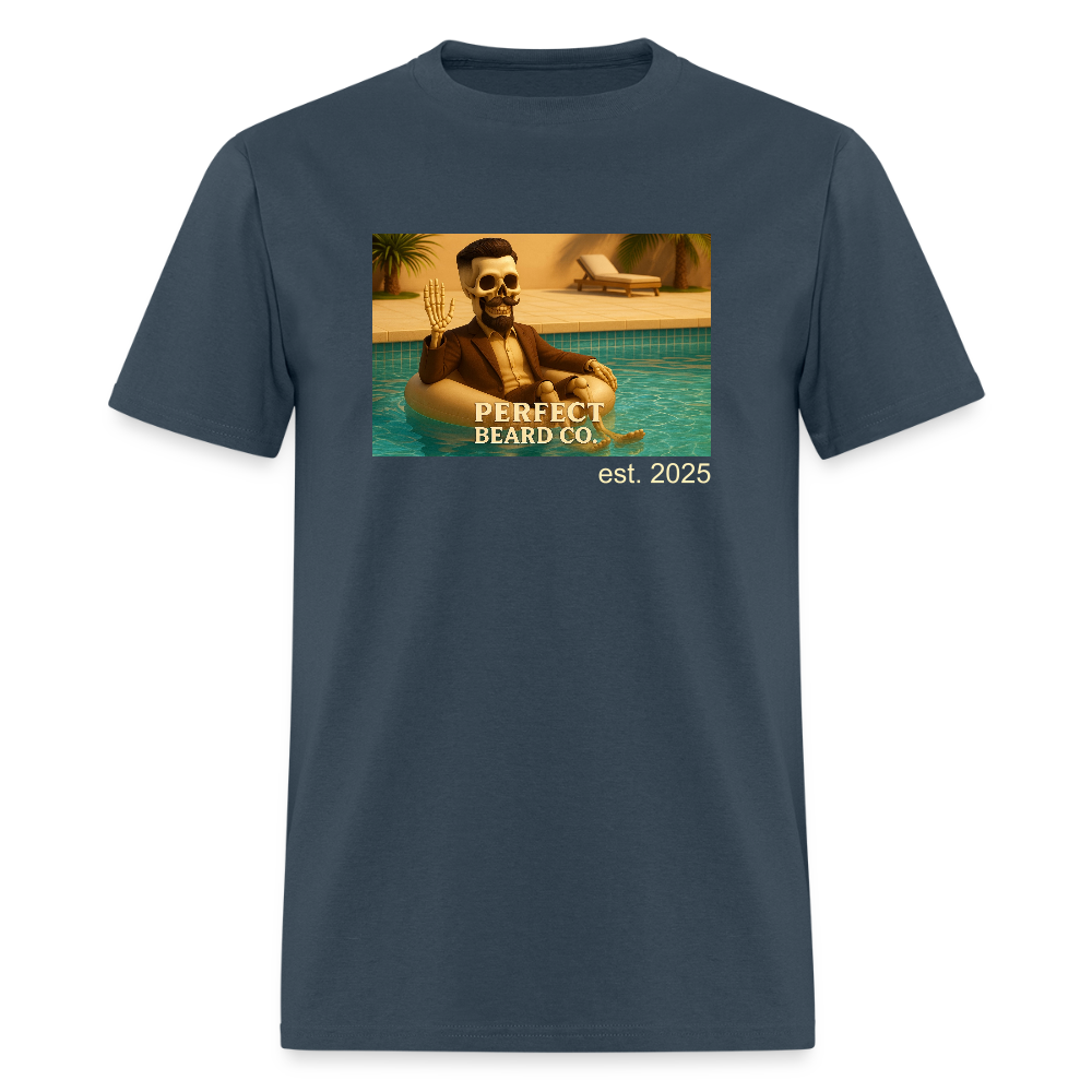 Lounging Johnny Men's T-Shirt -  blue dusk