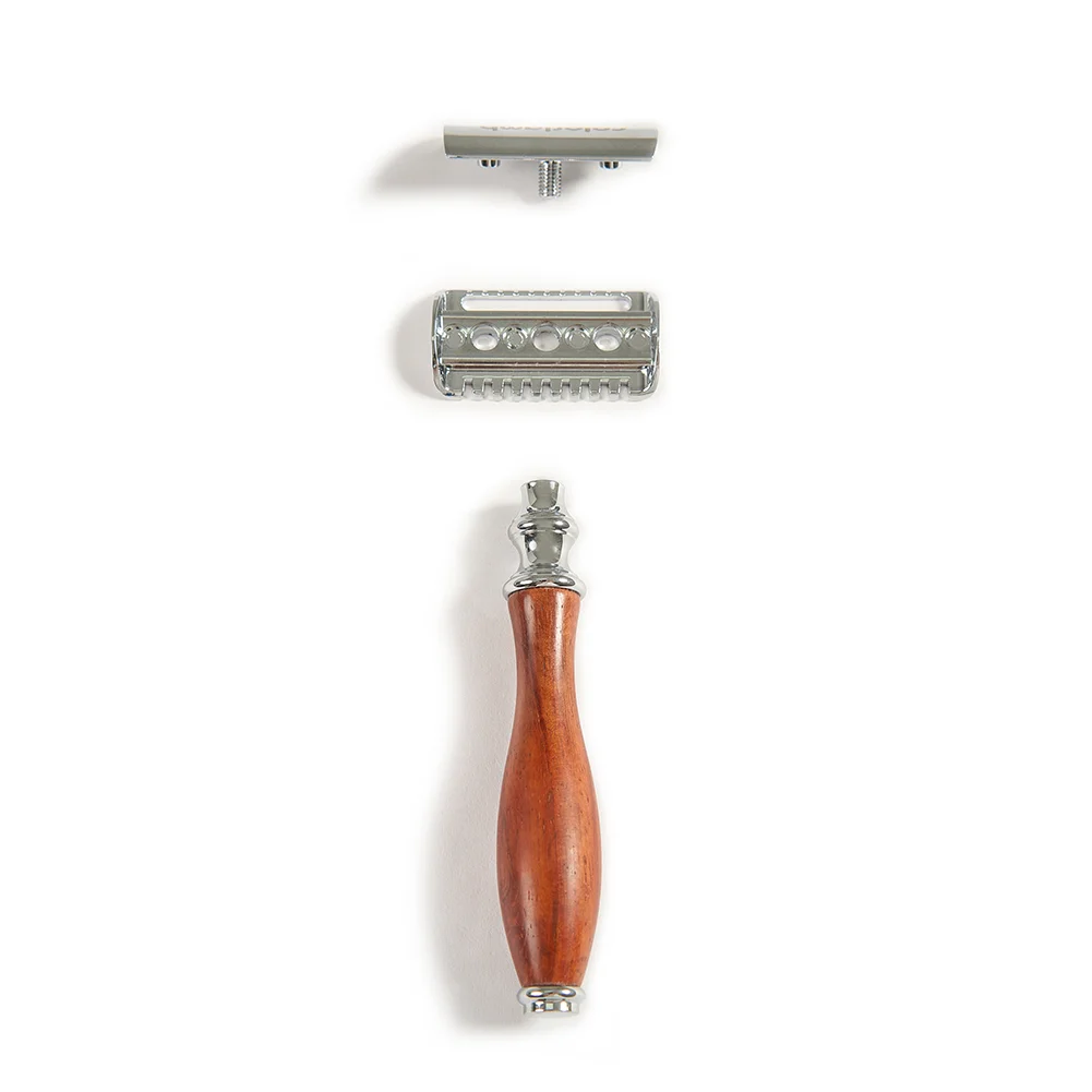 Wooden Handle Safety Razor