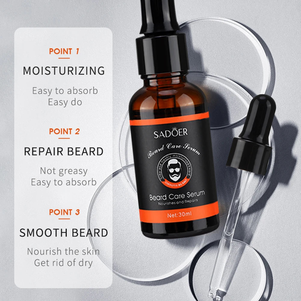 Sadoer Beard Serum Duo - Deep Moisturizing & Frizz Control (2x30ml)
