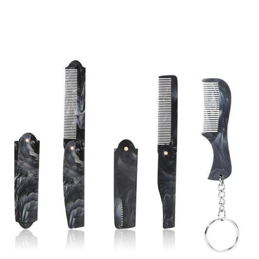 Plastic Foldable Beard Mustache Comb