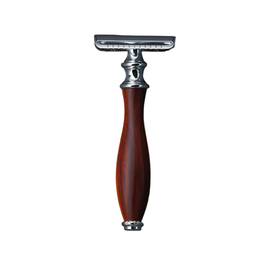 Wooden Handle Safety Razor