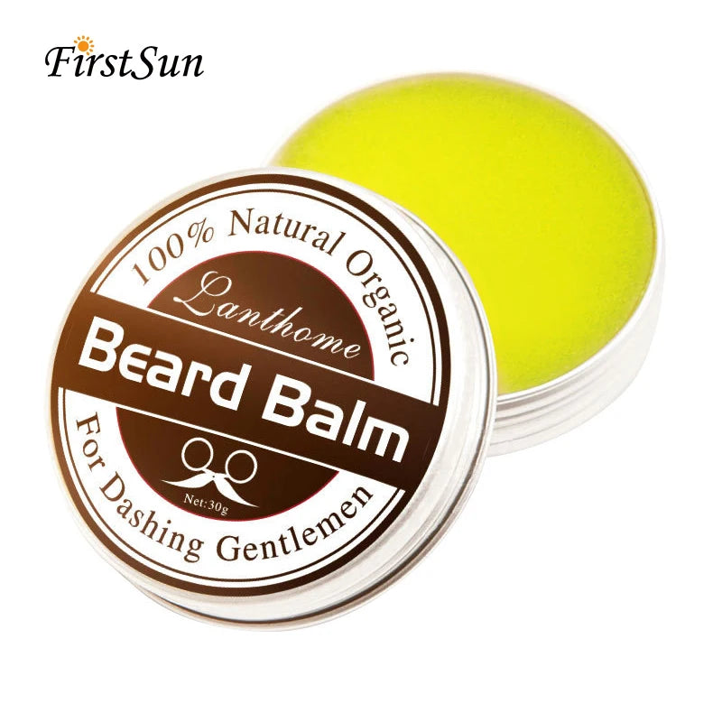 Lanthom Natural Beard Balm Wax - Growth Conditioner & Styling Cream 35g