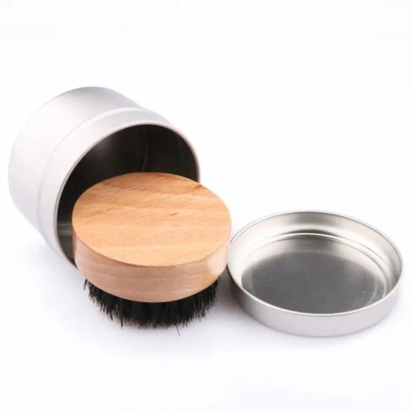 Premium Bristle Beard & Hair Brush - Travel Size